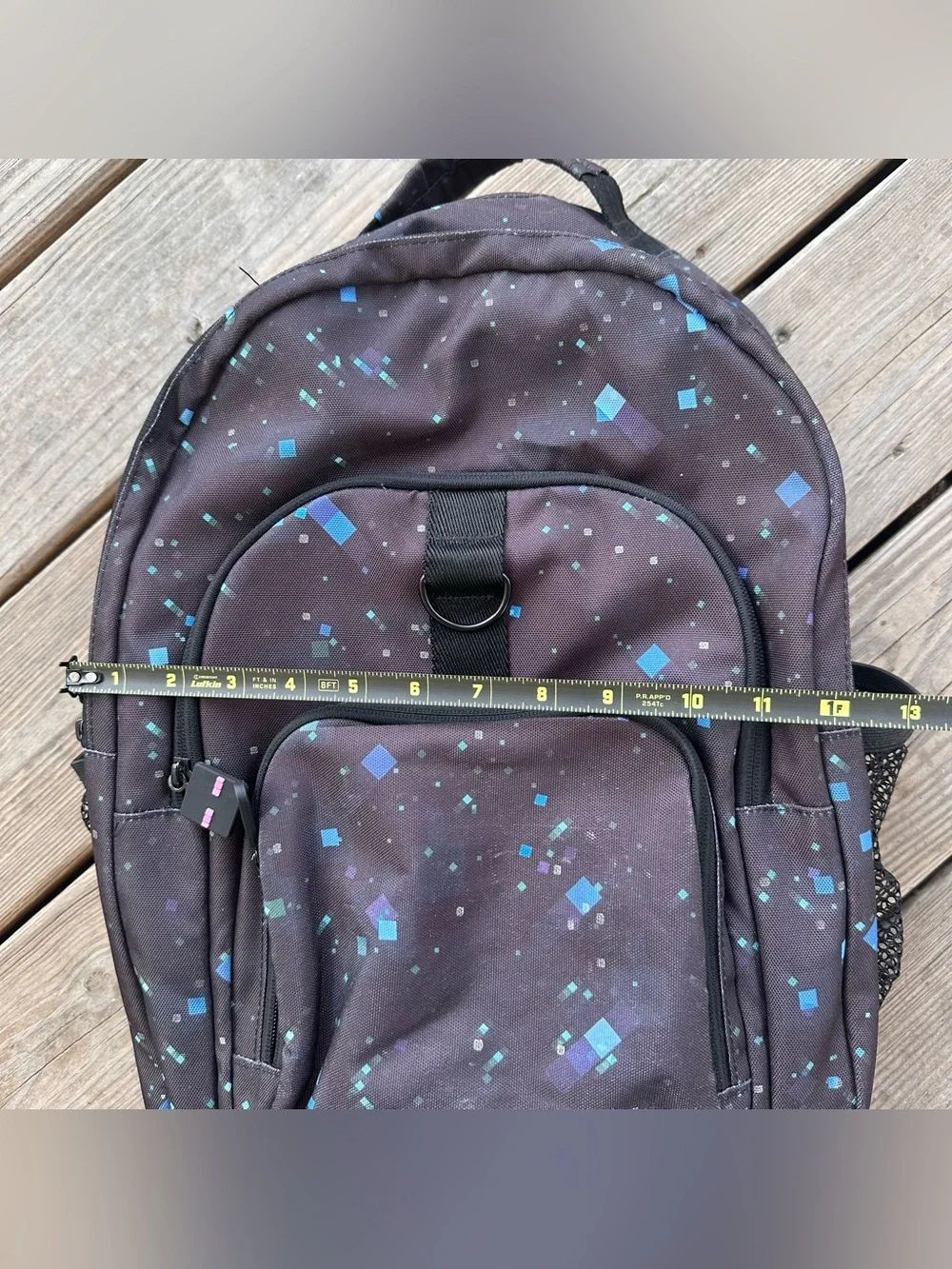 Pottery Barn Teen Minecraft The End Bookbag Backpack Lunch Box Black Blue Space